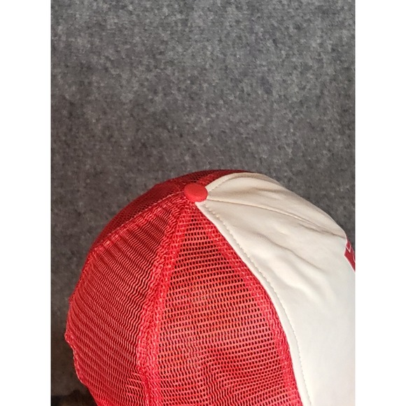 Vintage Tunis Air Cargo Reynolds Trucker Hat Cap Red White Airline Casual Arabic - Picture 8 of 8